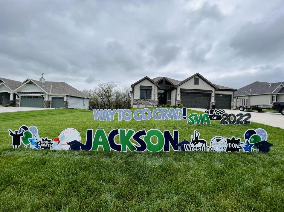 graduation yard sign